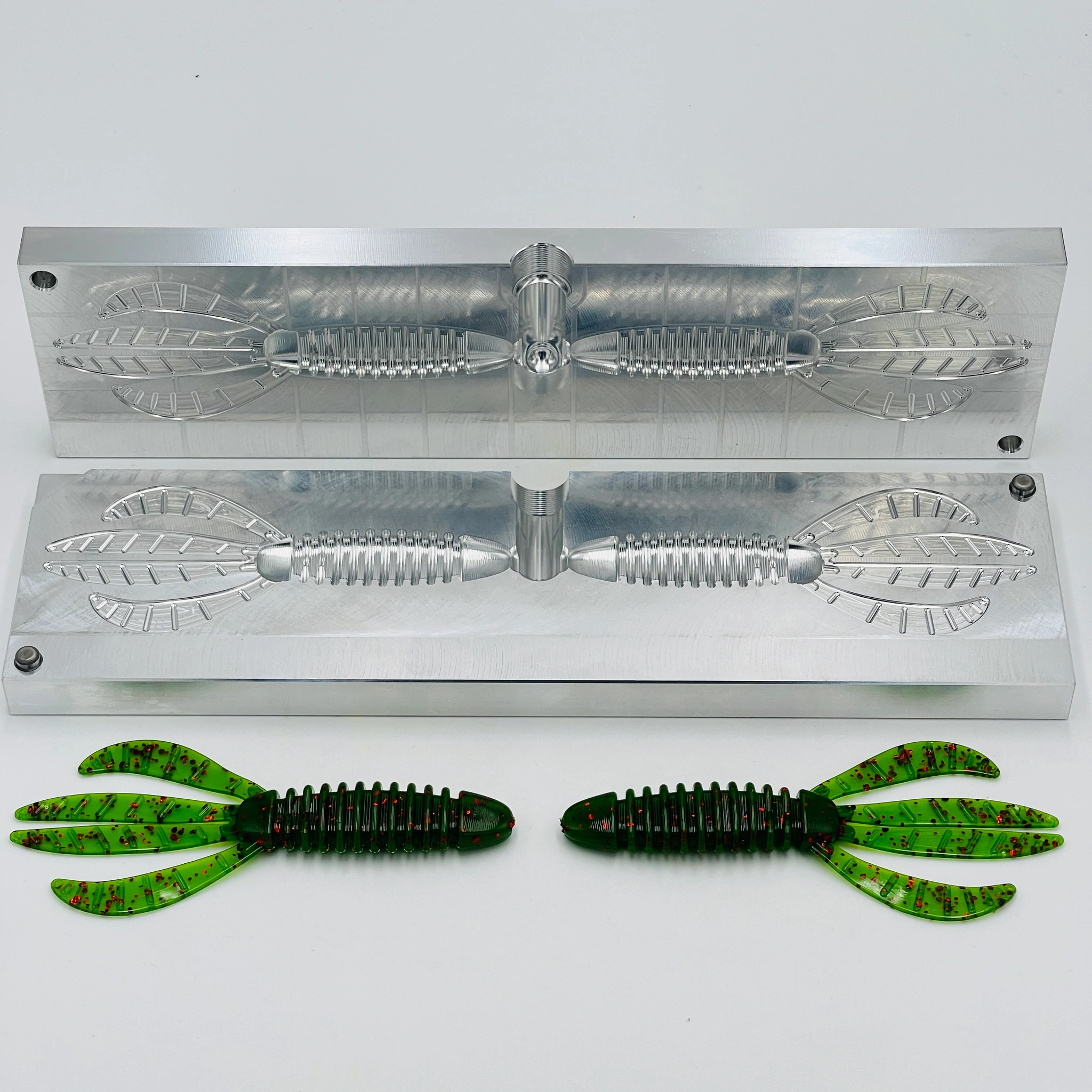 Soft Lure Injection Mold for Dfin Swimbait Fishing Paddle Tail Bait DIY  Soft Plastic Bait